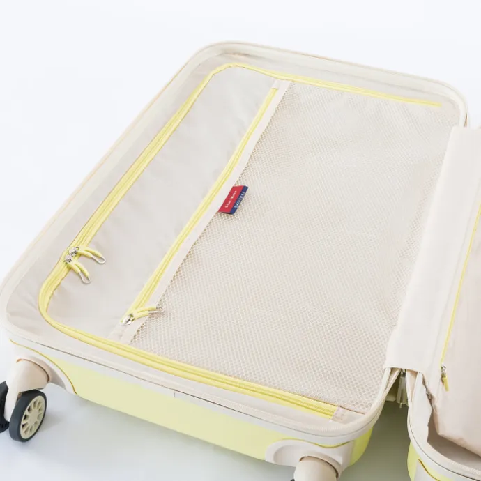Decent Star-Maxx Handbagage Trolley 55 pastel geel
