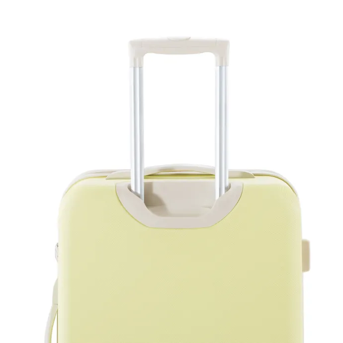 Decent Star-Maxx Handbagage Trolley 55 pastel geel