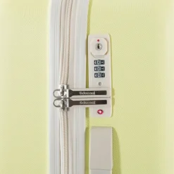 Decent Star-Maxx Handbagage Trolley 55 pastel geel