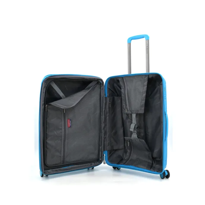 Decent Straight-Line Medium Trolley petrol blue