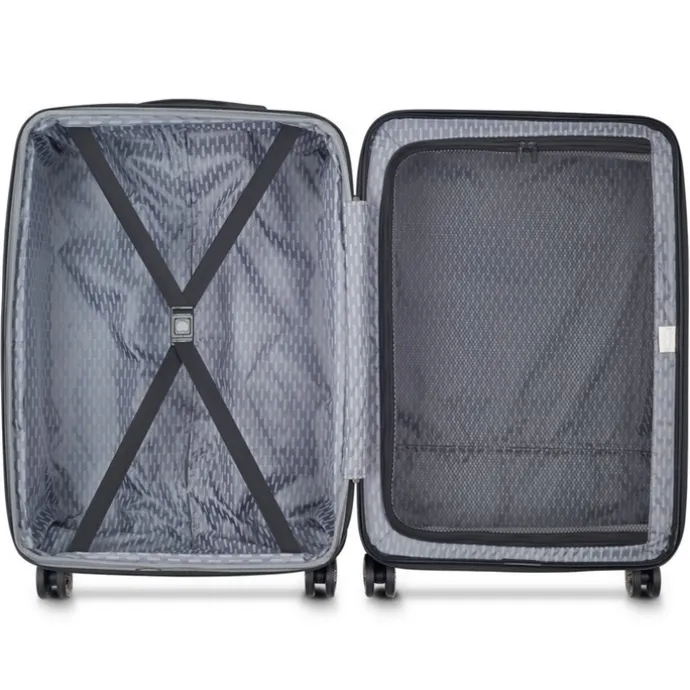 Delsey Air Armour 4 Wheel Medium Trolley 68 Expandable black