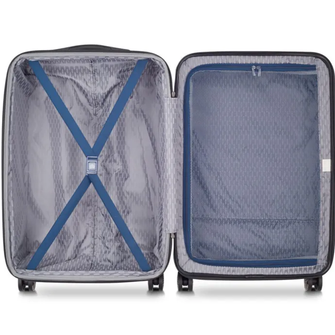 Delsey Air Armour 4 Wheel Medium Trolley 68 Expandable night blue