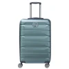 Delsey Air Armour 4 Wheel Medium Trolley 68 Expandable light green