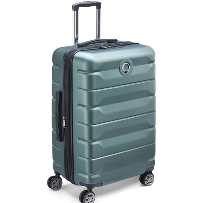 Delsey Air Armour 4 Wheel Medium Trolley 68 Expandable light green
