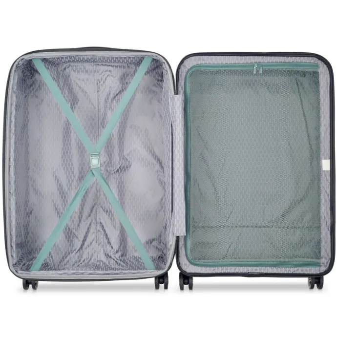 Delsey Air Armour 4 Wheel Large Trolley 77 Expandable light green