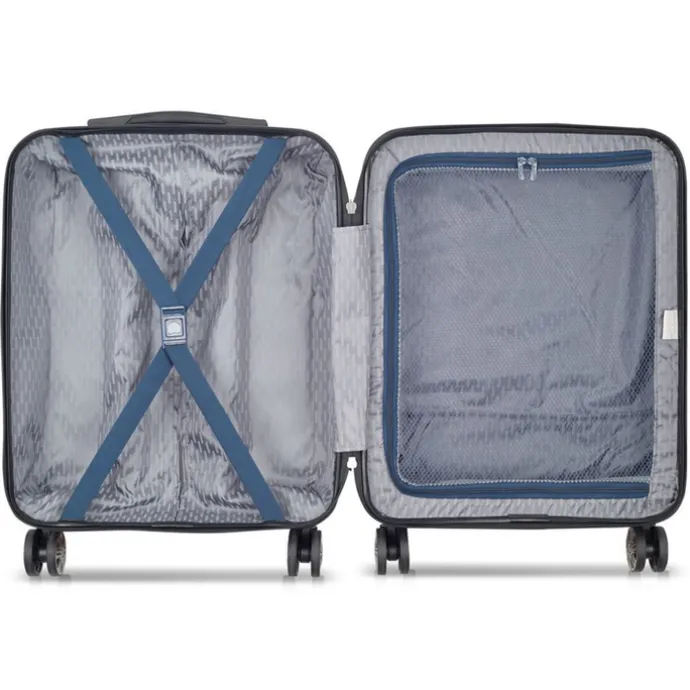 Delsey Air Armour 4 Wheel Slim Cabin Trolley 55/40 night blue