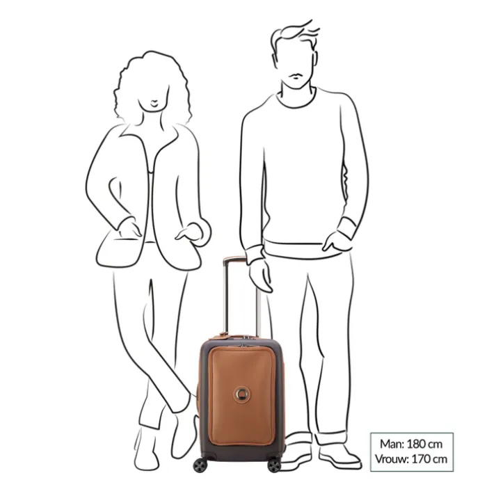 Delsey Chatelet Air 2.0 Cabin Trolley 55 brown