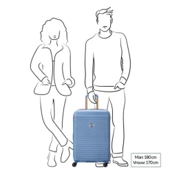 Delsey Freestyle 4 Wheel Trolley 67 himmelblau