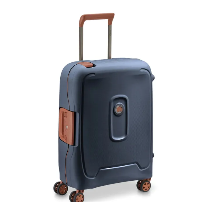 Delsey Moncey 4 Wheel Slim Cabin Trolley 55 cm ink blue