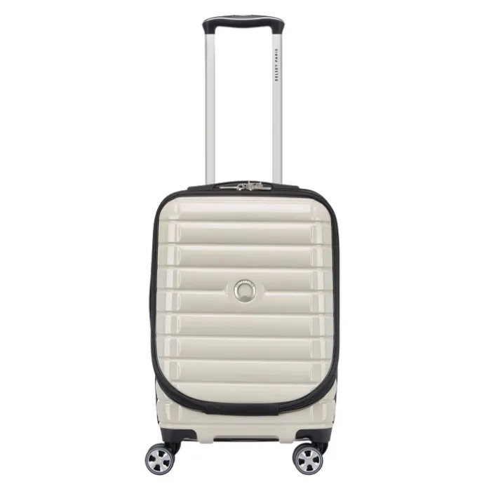 Delsey Shadow 5.0 Cabin Trolley Front Pocket 55 Expandable ivory