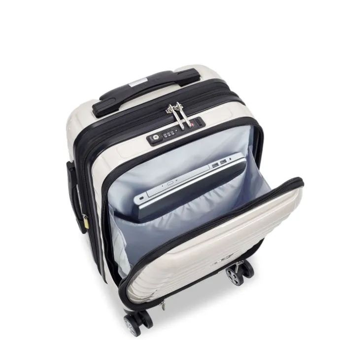 Delsey Shadow 5.0 Cabin Trolley Front Pocket 55 Expandable ivory