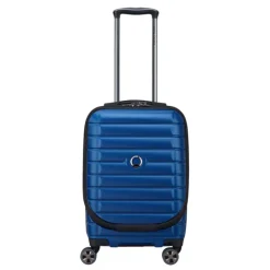 Delsey Shadow 5.0 Cabin Trolley Front Pocket 55 Expandable blue
