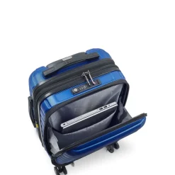 Delsey Shadow 5.0 Cabin Trolley Front Pocket 55 Expandable blue