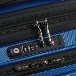 Delsey Shadow 5.0 Cabin Trolley Front Pocket 55 Expandable blue