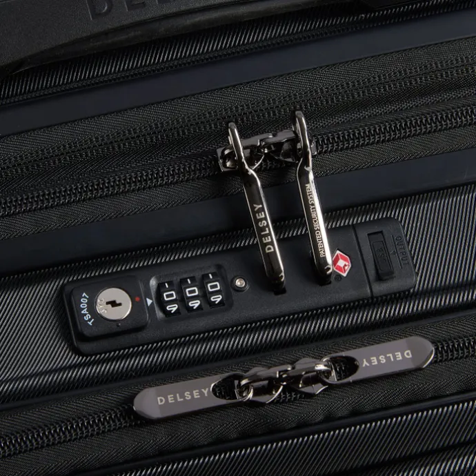 Delsey Shadow 5.0 Cabin Trolley Front Pocket 55 Expandable black