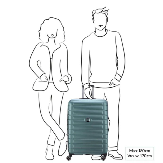 Delsey Shadow 5.0 Trolley 75 Expandable green