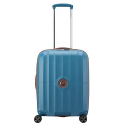 Delsey St Tropez 4 Double Wheels Slim Cabin Trolley 55 blue