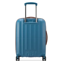 Delsey St Tropez 4 Double Wheels Slim Cabin Trolley 55 blue