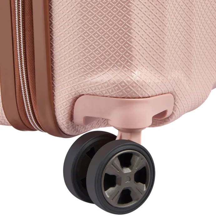 Delsey St Tropez 4 Double Wheels Slim Cabin Trolley 55 pink