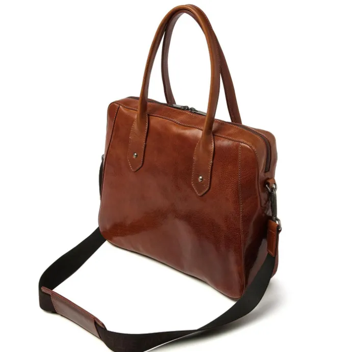 dR Amsterdam Apex Werktas cognac