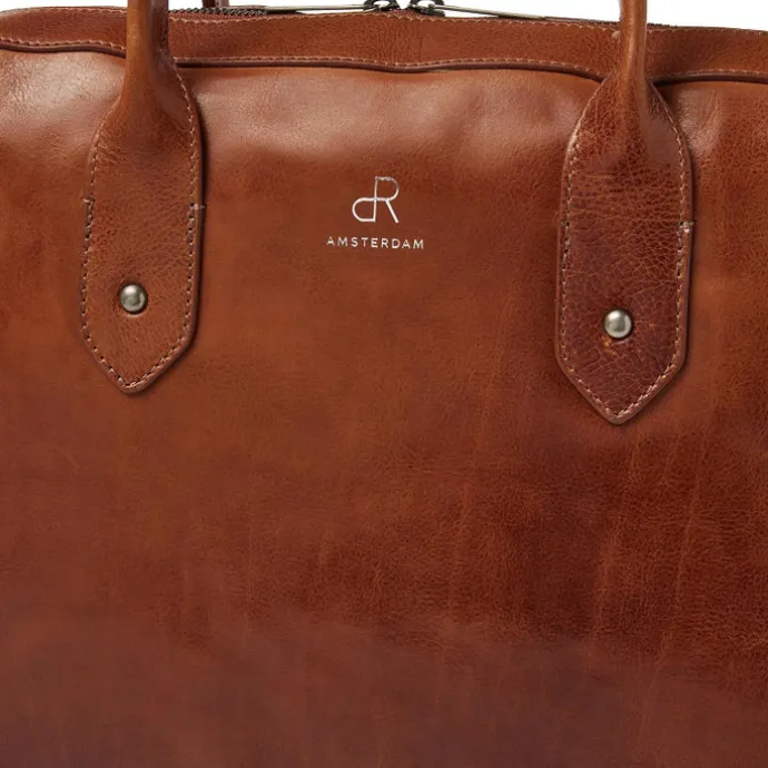 dR Amsterdam Apex Werktas cognac