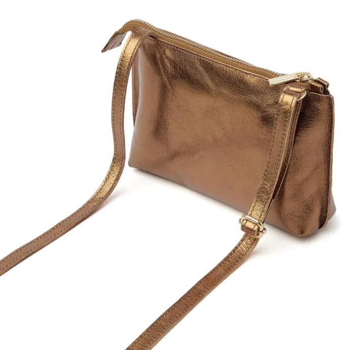 dR Amsterdam Metallics Shoulderbag gold