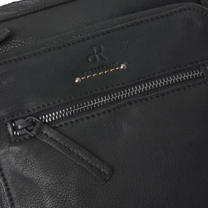 dR Amsterdam Tampa Schoudertas black