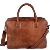 DSTRCT Fletcher Street Business Laptoptas 15.6 inch + Sleutelhanger cognac