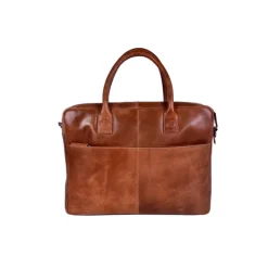 DSTRCT Fletcher Street Business Laptoptas 15.6 inch + Sleutelhanger cognac