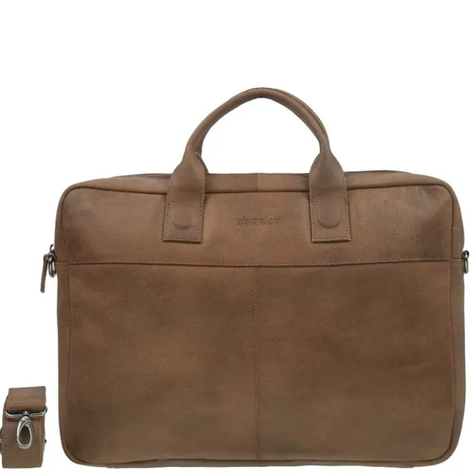 DSTRCT Fletcher Street Workingbag 17" cognac