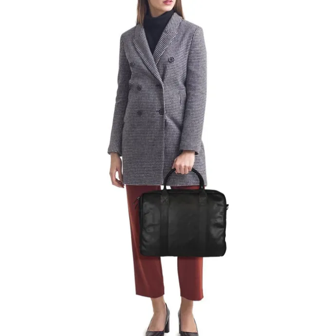 DSTRCT Limited Double Zip 15'' Laptoptas zwart