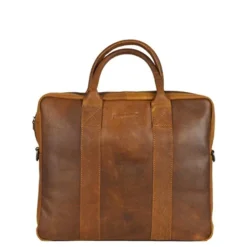DSTRCT Limited Single Zip 14'' Laptoptas cognac