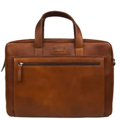 DSTRCT Premium Collection Laptopbag 17" cognac
