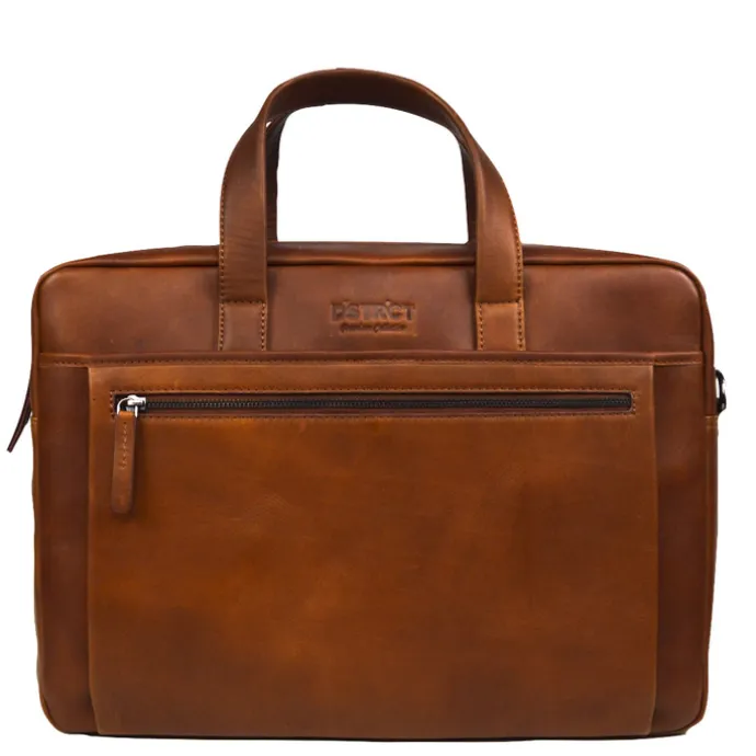 DSTRCT Premium Collection Laptopbag 17" cognac