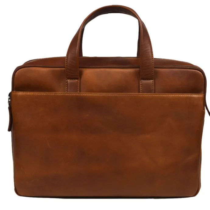 DSTRCT Premium Collection Laptopbag 17" cognac