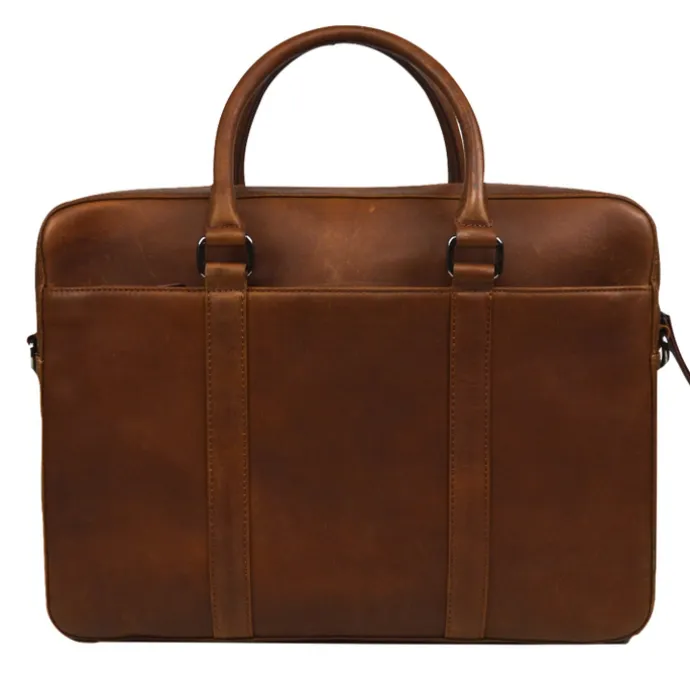DSTRCT Premium Collection Laptopbag 15,6" cognac