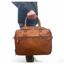 DSTRCT Preston Park Laptop Workingbag 17" cognac