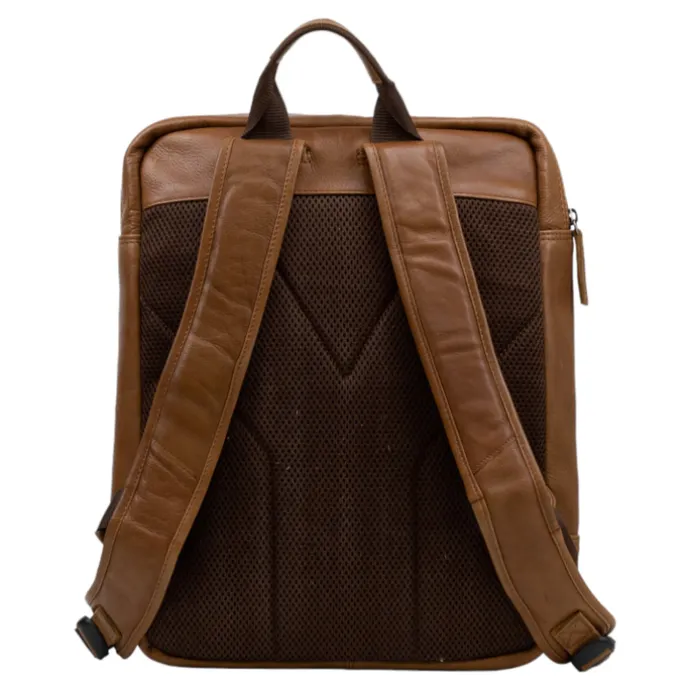 DSTRCT State Street Laptop Backpack 15.6" cognac