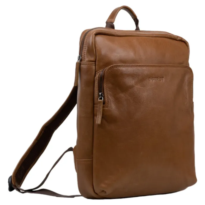 DSTRCT State Street Laptop Backpack 15.6" cognac