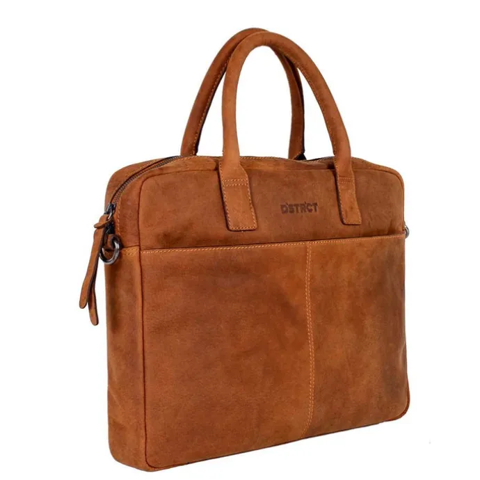 DSTRCT Wall Street Laptopbag 14" cognac