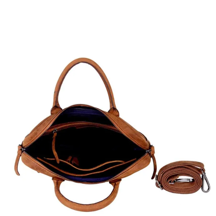 DSTRCT Wall Street Laptopbag 14" cognac