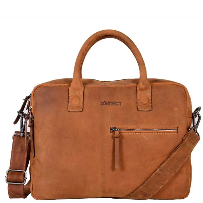 DSTRCT Wall Street Workingbag 14" cognac