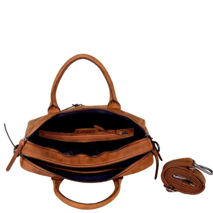 DSTRCT Wall Street Workingbag 14" cognac
