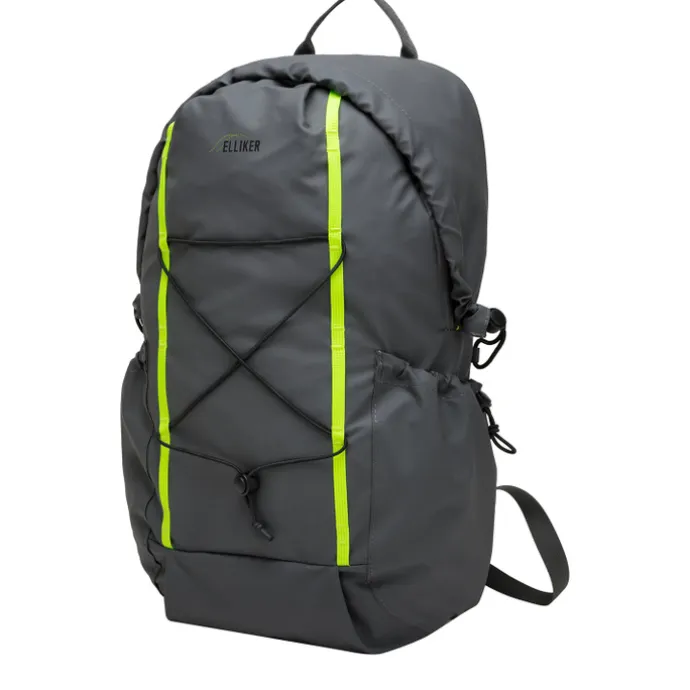 Elliker Kiln Hooded Zip Top Backpack 22L greyneon