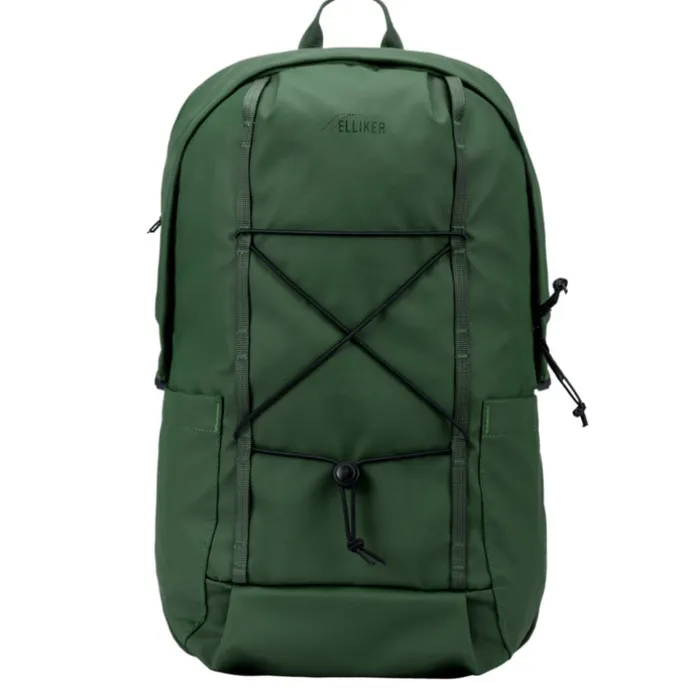 Elliker Kiln Hooded Zip Top Backpack 22L green