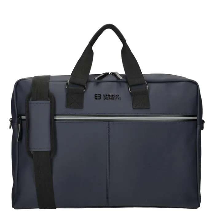 Enrico Benetti Bergen PU Laptop Shoulderbag 17" navy