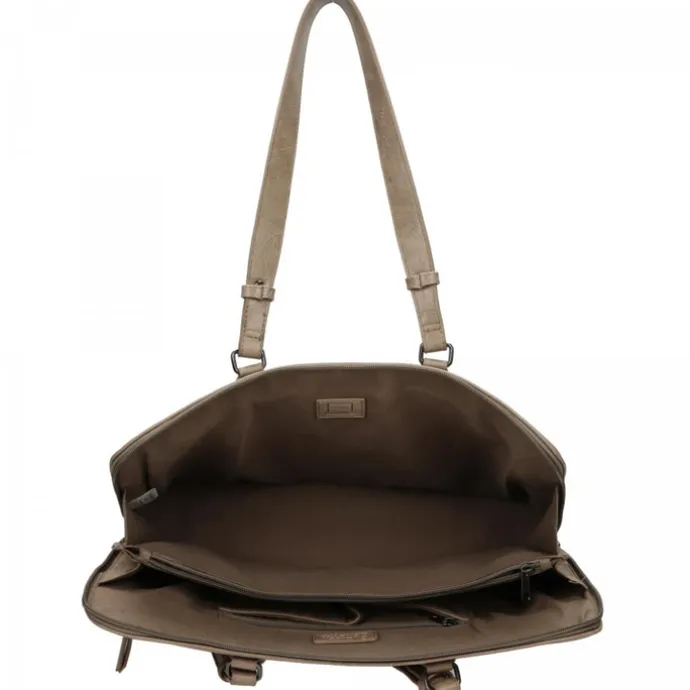 Enrico Benetti Caen Laptop Bag 15" light taupe