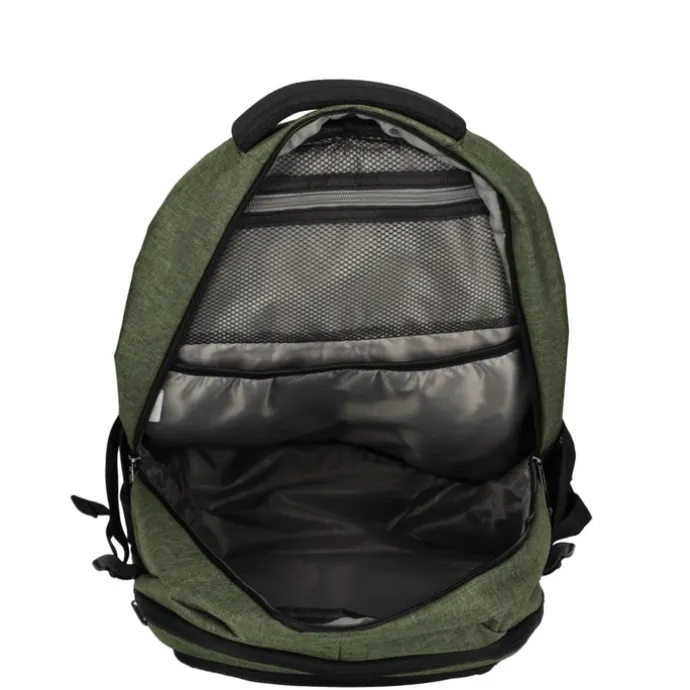 Enrico Benetti Hamburg 17" Laptop Backpack olijfgroen