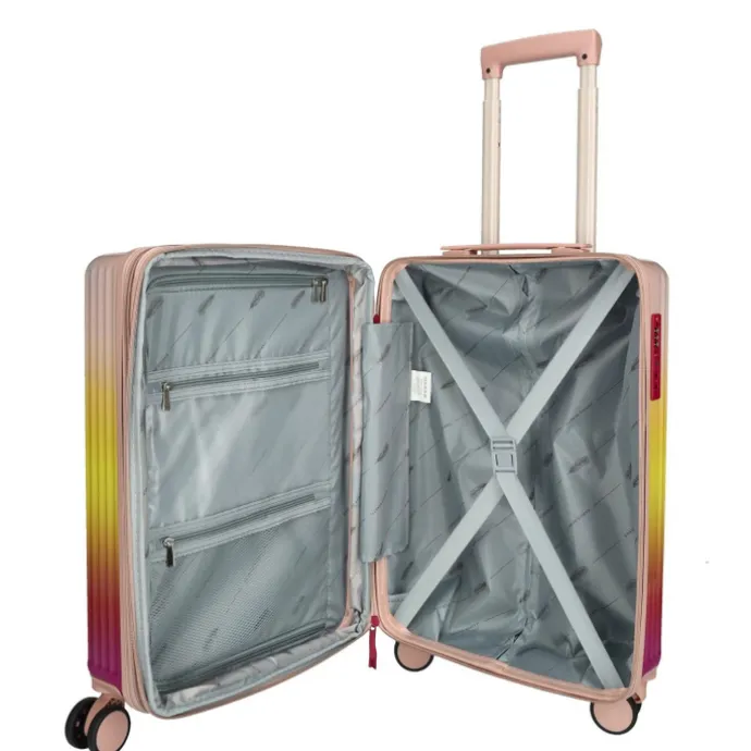 Enrico Benetti Havana Cabin Trolley 55 Expandable fuchsia