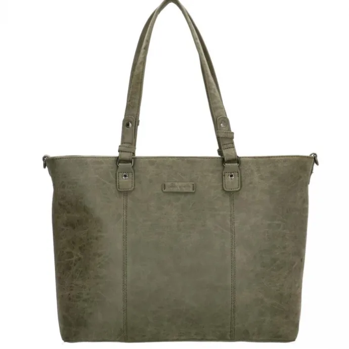 Enrico Benetti Kate 15'' Laptop Shoulderbag olijfgroen